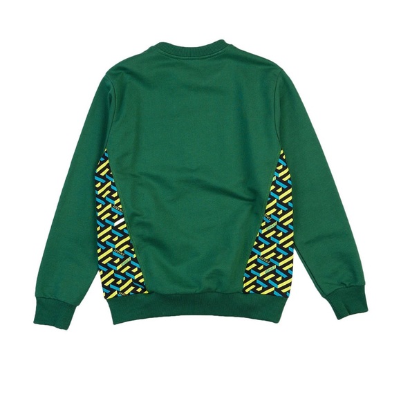 💯Authentic Young Versace La Greca Green Sweatshirt😍🔥 - Picture 2 of 4